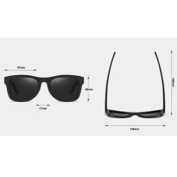 Tmavě dřevěné sluneční brýle - hnědé