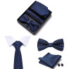 Set Kravata | Motýlek | Manžetové knoflíčky | Kapesníček - modrý
