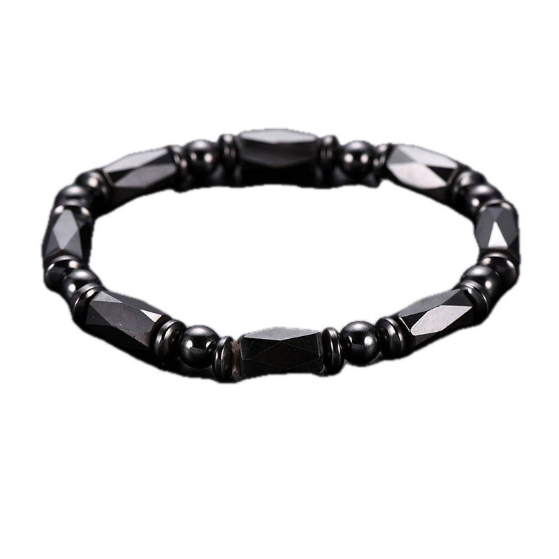 Náramek z kamenů hematit luxury