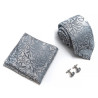 Kravata Stříbrná Silver | Manžetové knoflíčky | Kapesníček
