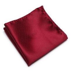 Lesklá Červená Kravata Raily | Manžetové knoflíčky | Kapesníček