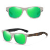 Dřevěné sluneční brýle - zelené