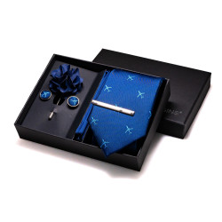 SET Letadlo Kravata | Kapesníček | Manžetové knoflíčky