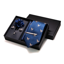 SET Dinosaur T-Rex Kravata | Kapesníček | Manžetové knoflíčky