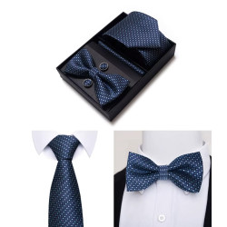 Set Bluey Kravata | Motýlek | Manžetové knoflíčky | Kapesníček