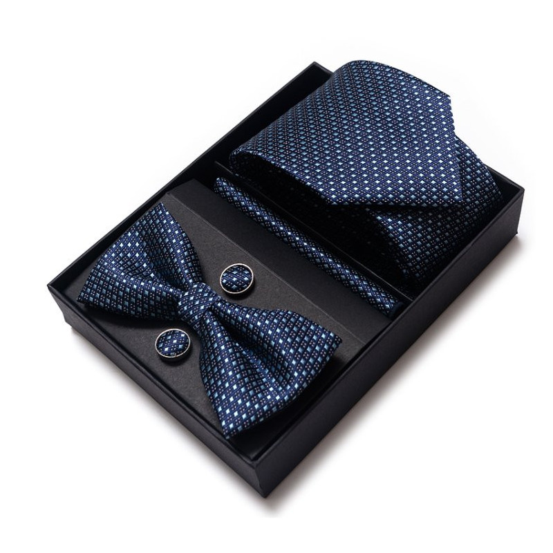 Set Bluey Kravata | Motýlek | Manžetové knoflíčky | Kapesníček