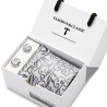 Kravata Stříbrná Silver | Manžetové knoflíčky | Kapesníček