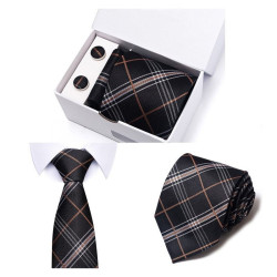 Luxusní Kravata Karlos | Manžetové knoflíčky | Kapesníček