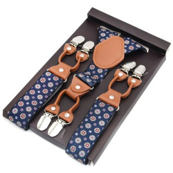 Pánské kšandy modrá Bluey Brown