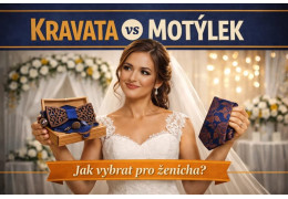 Nevěsta vybírá doplněk pro ženicha: Jak trefit motýlek nebo kravatu, aby ladil se svatbou